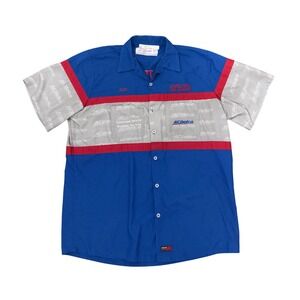 Vintage Ashlock Tire Service Work Shirt Men's Blue‎ Red ACDelco Uniform Ron